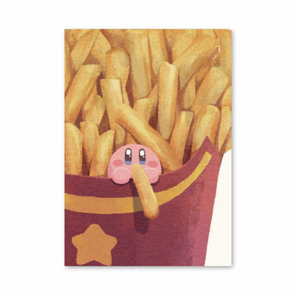 Póster Papas fritas Kirby