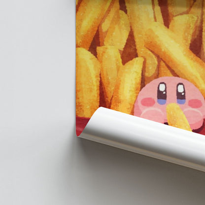 Póster Papas fritas Kirby