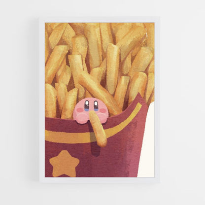 Póster Papas fritas Kirby