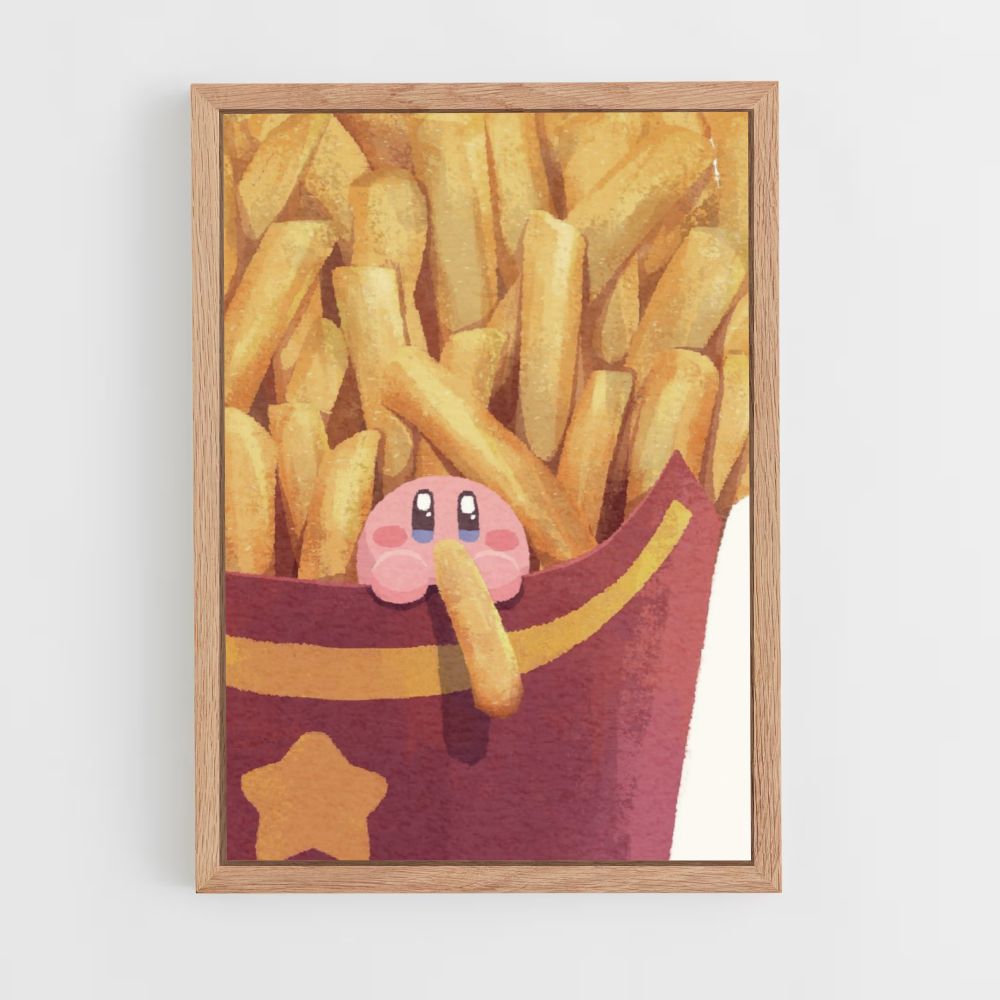 Póster Papas fritas Kirby