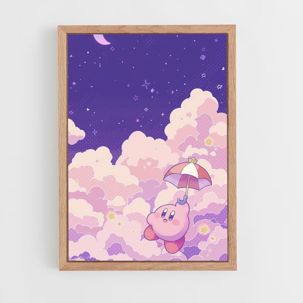 Póster Kirby Nubes