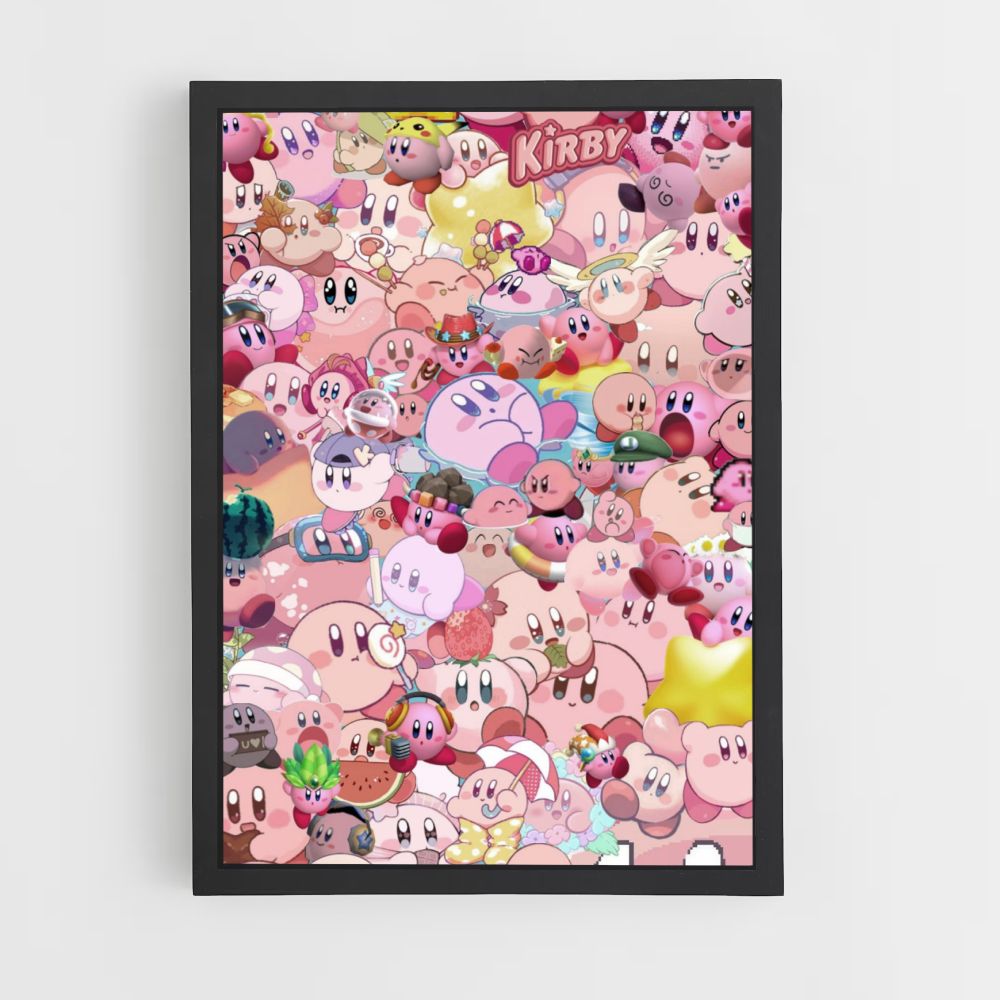 Póster Kirby por todas partes