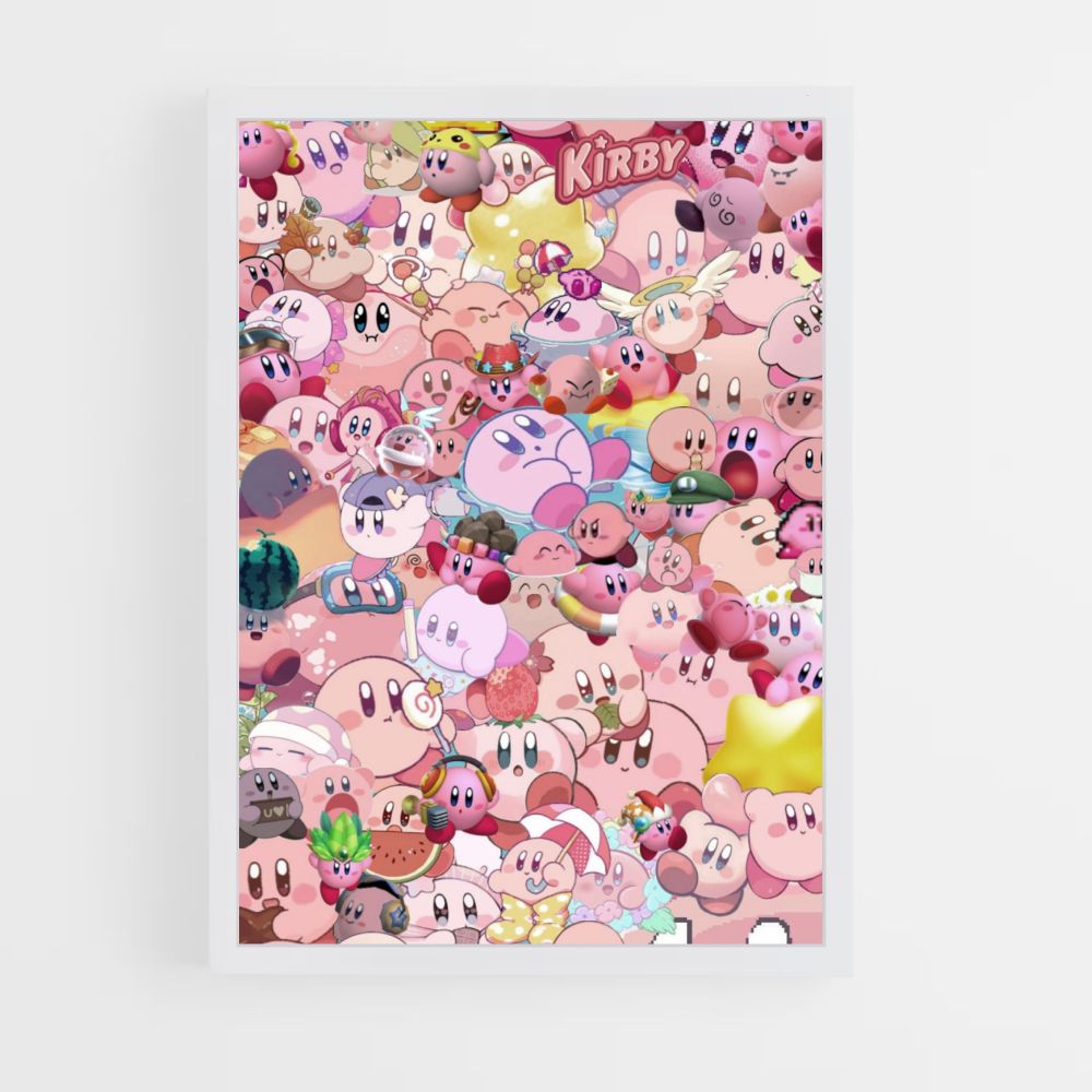 Póster Kirby por todas partes