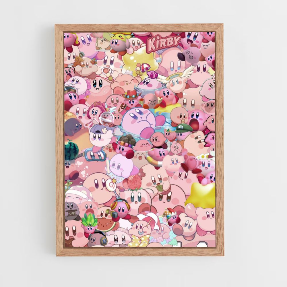 Póster Kirby por todas partes