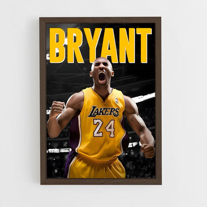 kobe-bryant-6 cadre Bois foncé