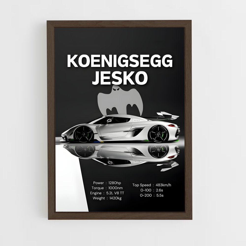 koenigsegg-16 cadre Bois foncé