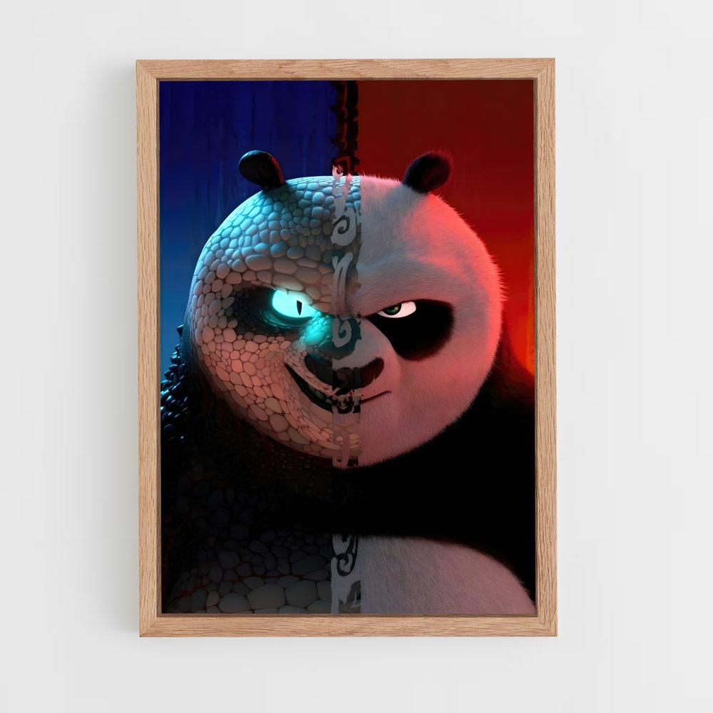 kung-fu-panda-1 cadre Bois clair