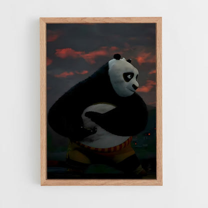 kung-fu-panda-19 cadre Bois clair