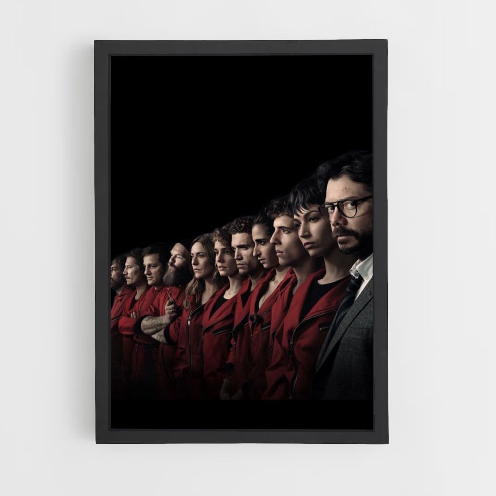 Póster La Casa de Papel Negro