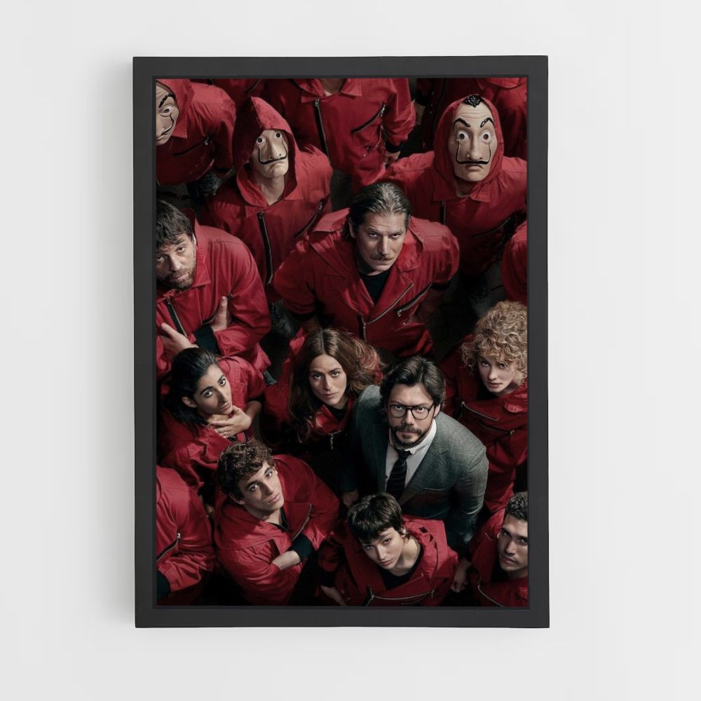 Póster Disfraces de La Casa de Papel