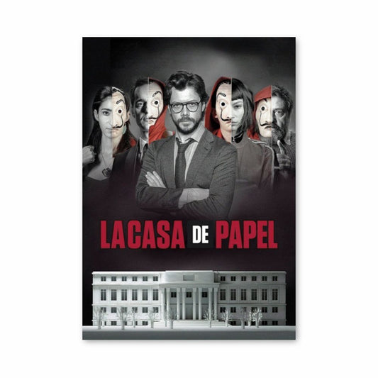 Cartel Robo a La Casa de Papel