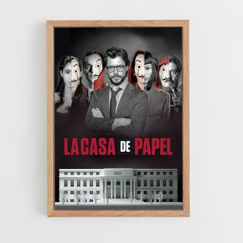 Cartel Robo a La Casa de Papel