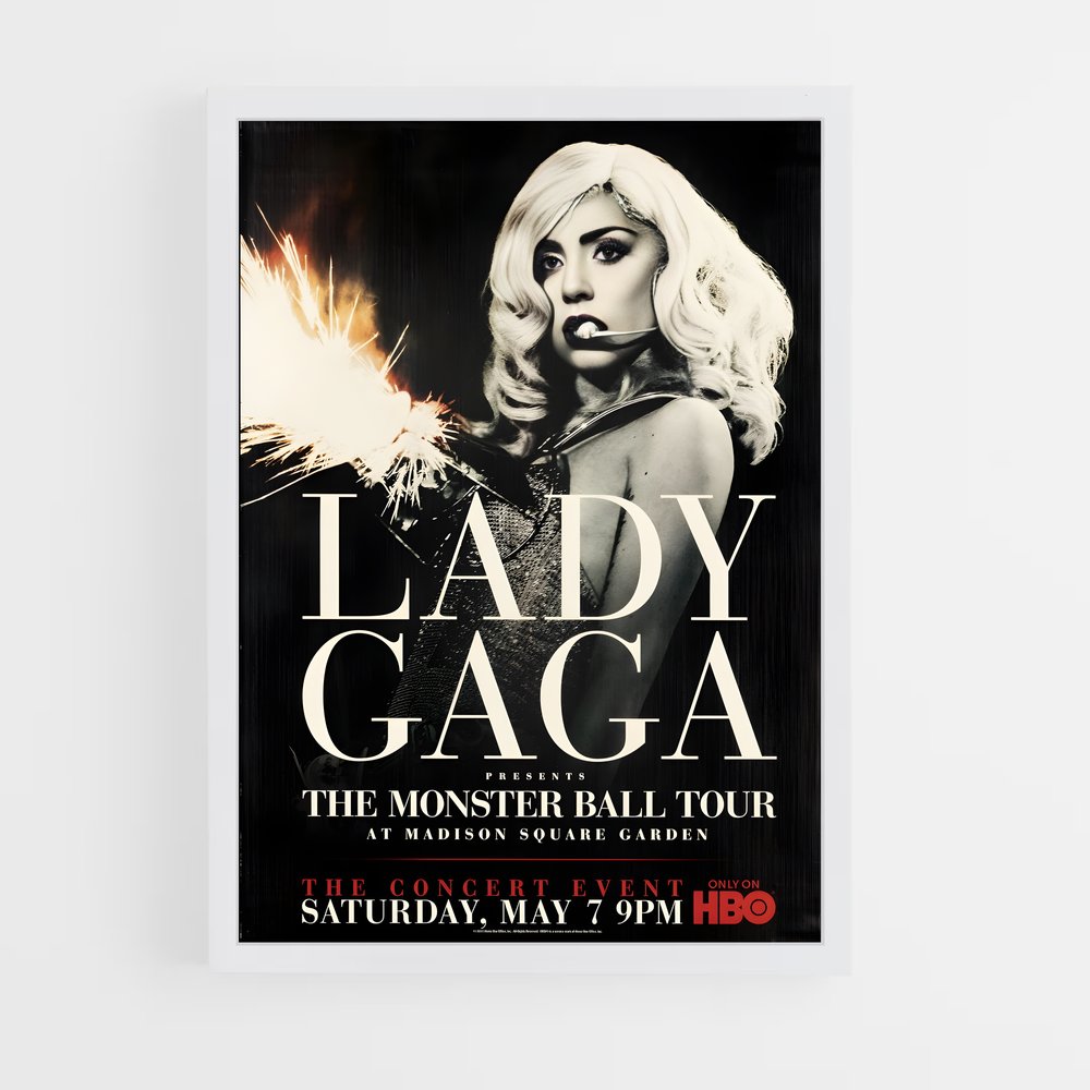 lady-gaga-15 cadre Blanc