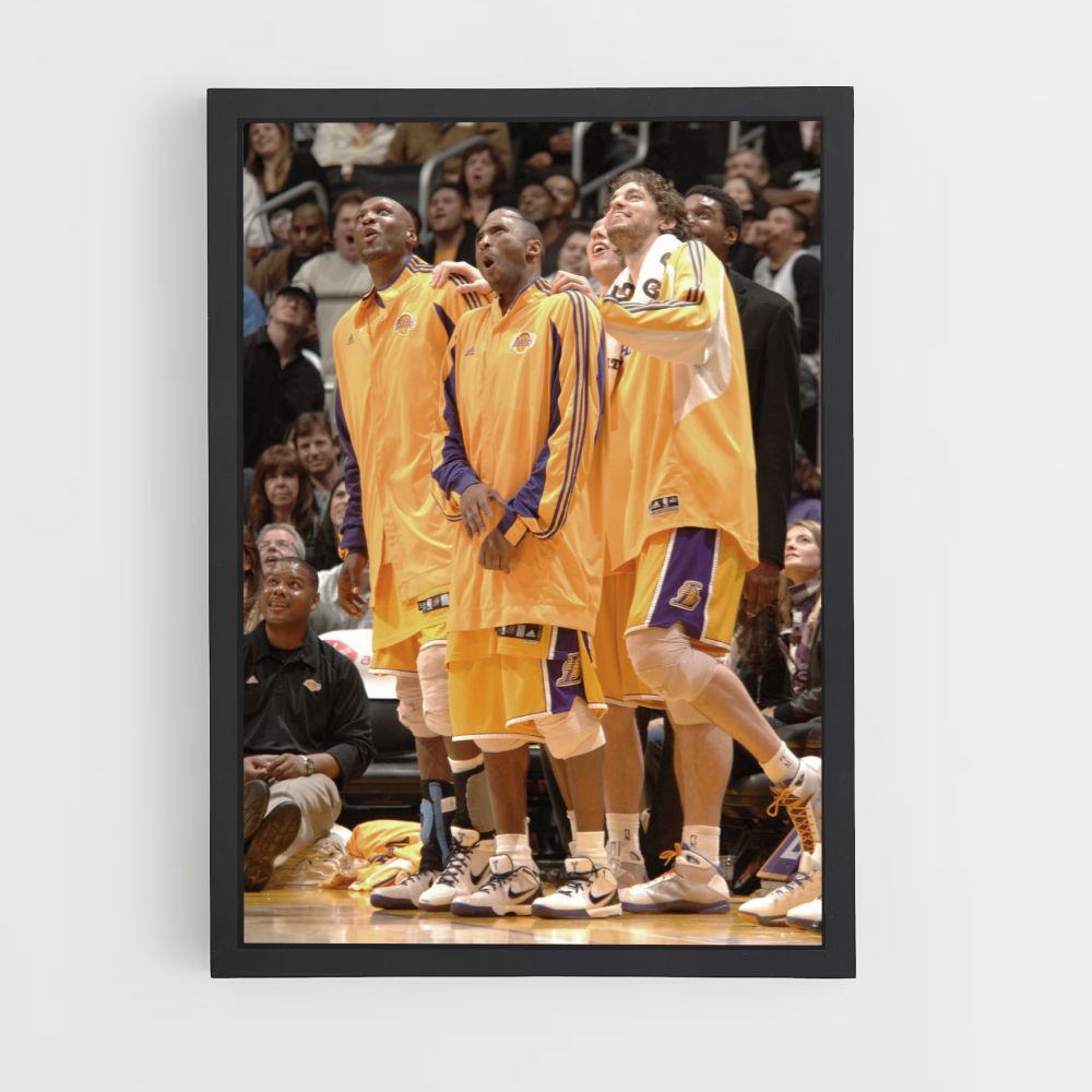 Póster LA Lakers Amarillo