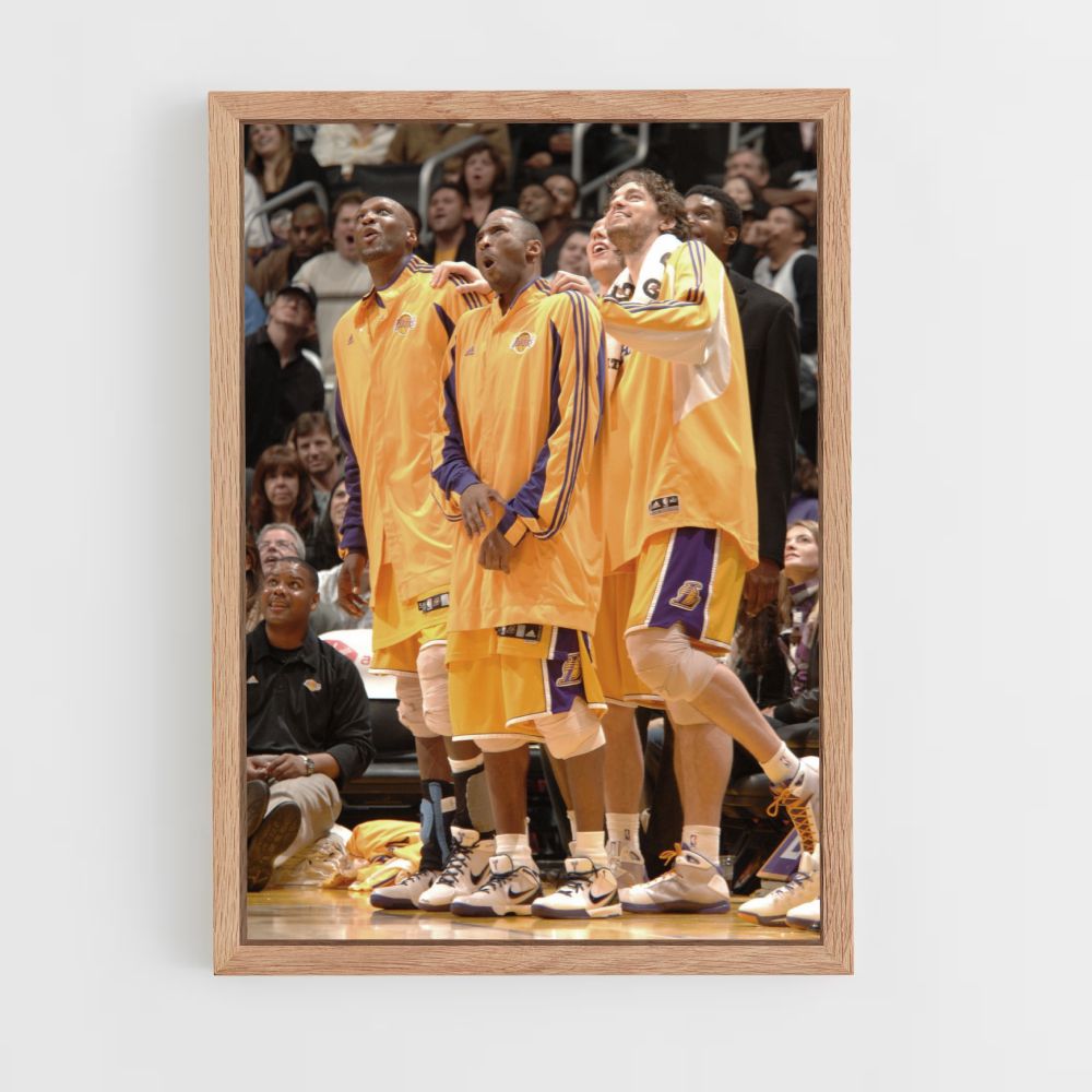 Póster LA Lakers Amarillo