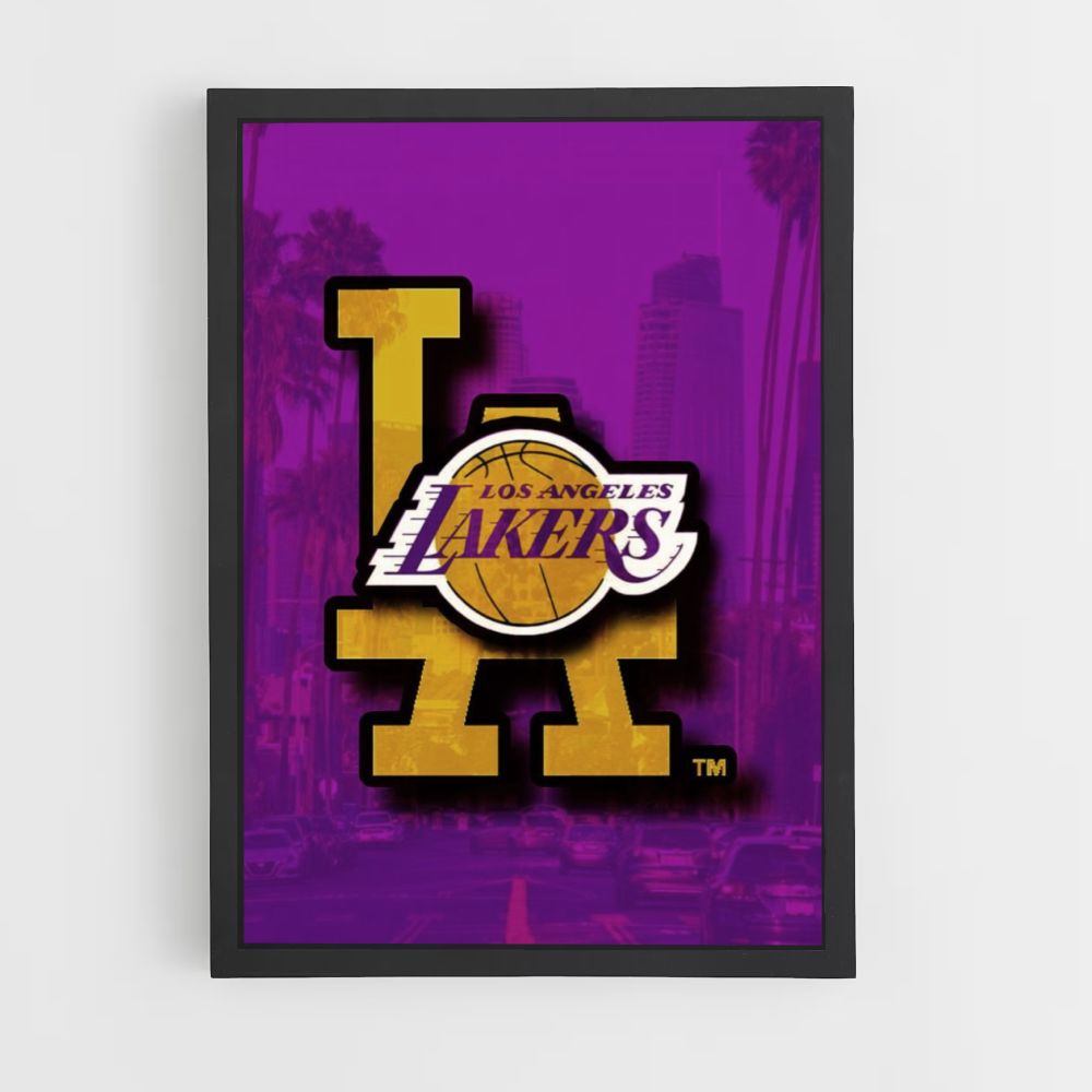 Logotipo de los Lakers Póster