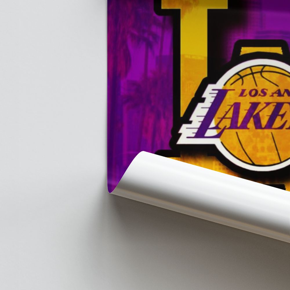 Logotipo de los Lakers Póster