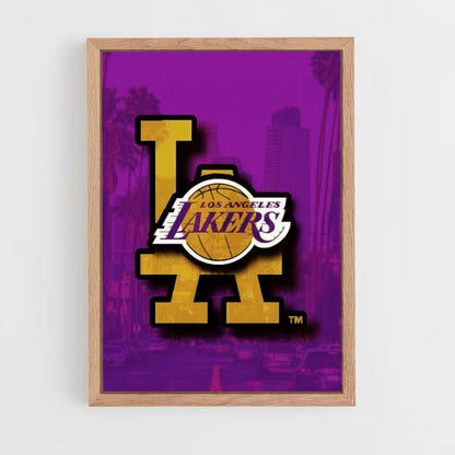 Logotipo de los Lakers Póster