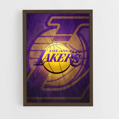 lakers-7 cadre Bois foncé