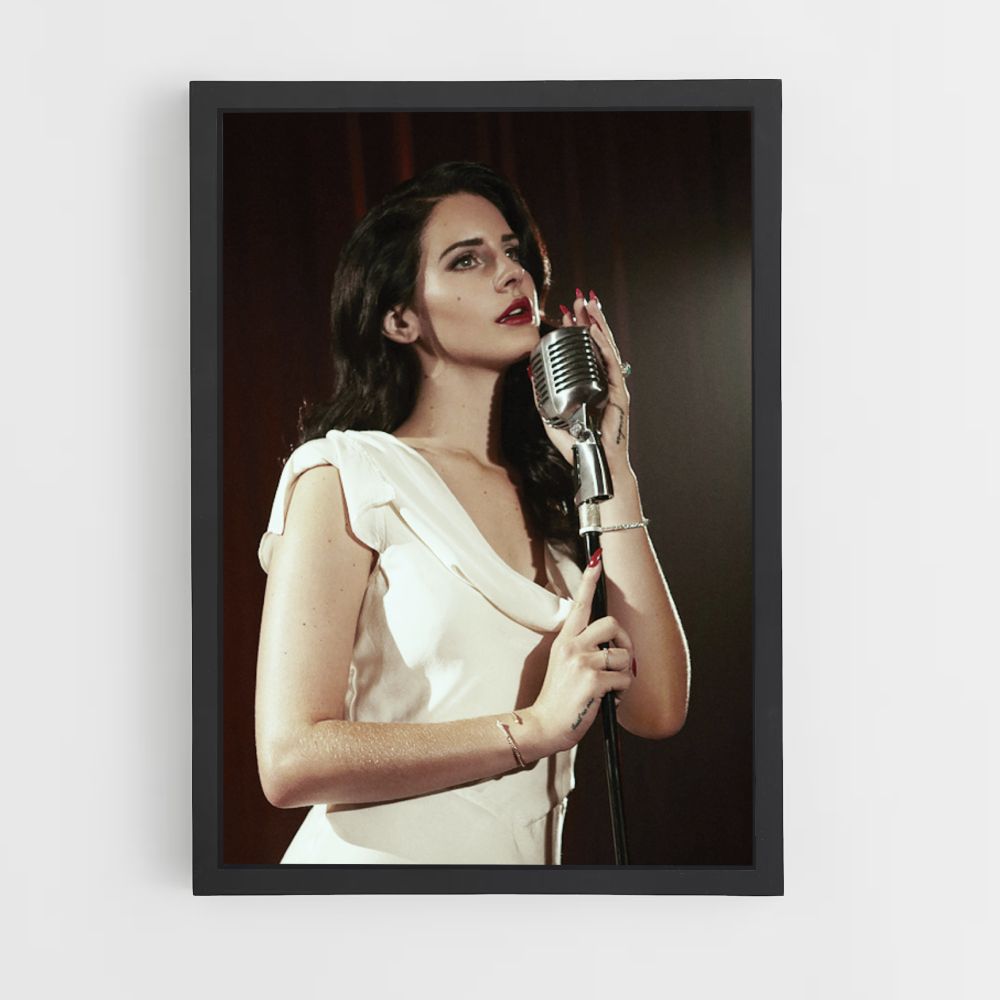 Póster Micrófono Lana Del Ray