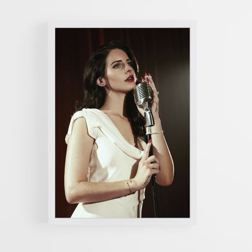 Póster Micrófono Lana Del Ray