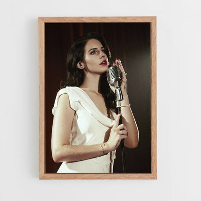 Póster Micrófono Lana Del Ray