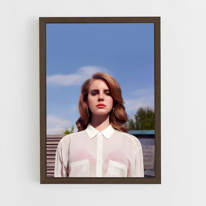 lana-del-ray-6 cadre Bois foncé