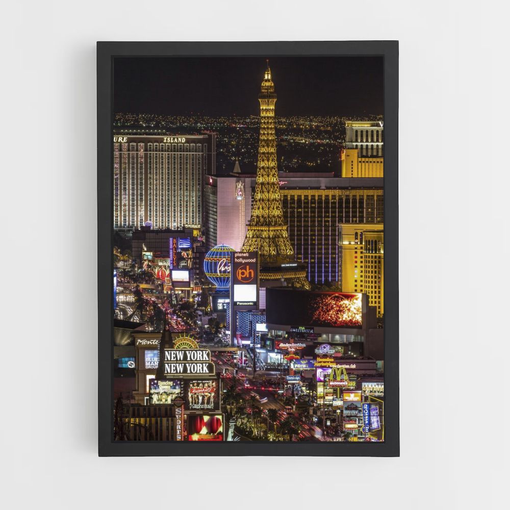 Póster Timelapse Las Vegas