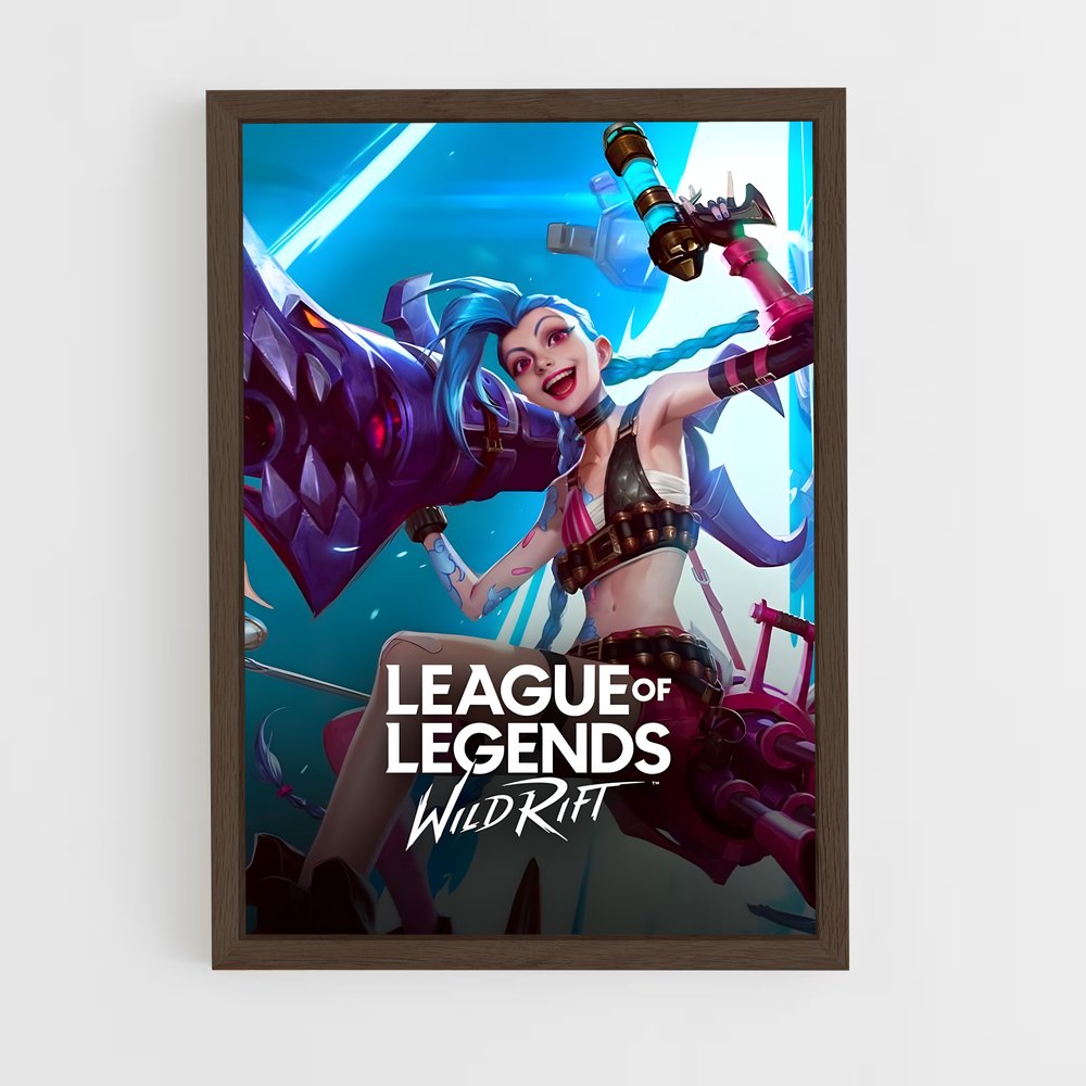 league-of-legends-2 cadre Bois foncé