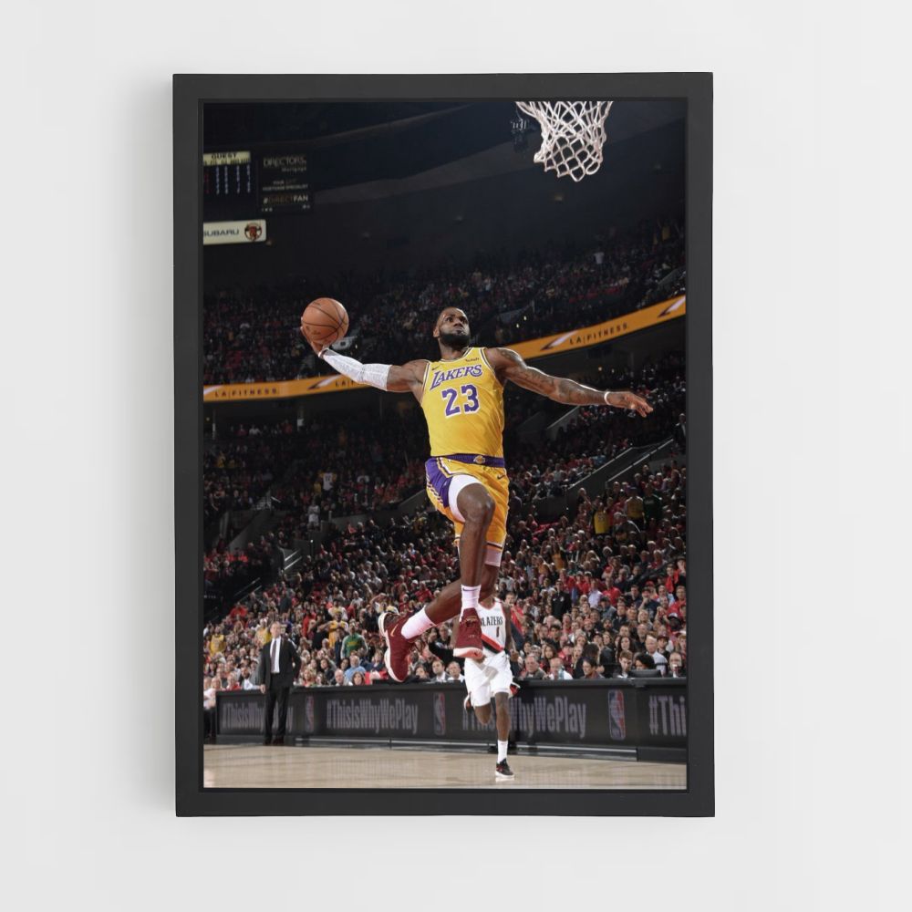 Lebron James Dunk Póster