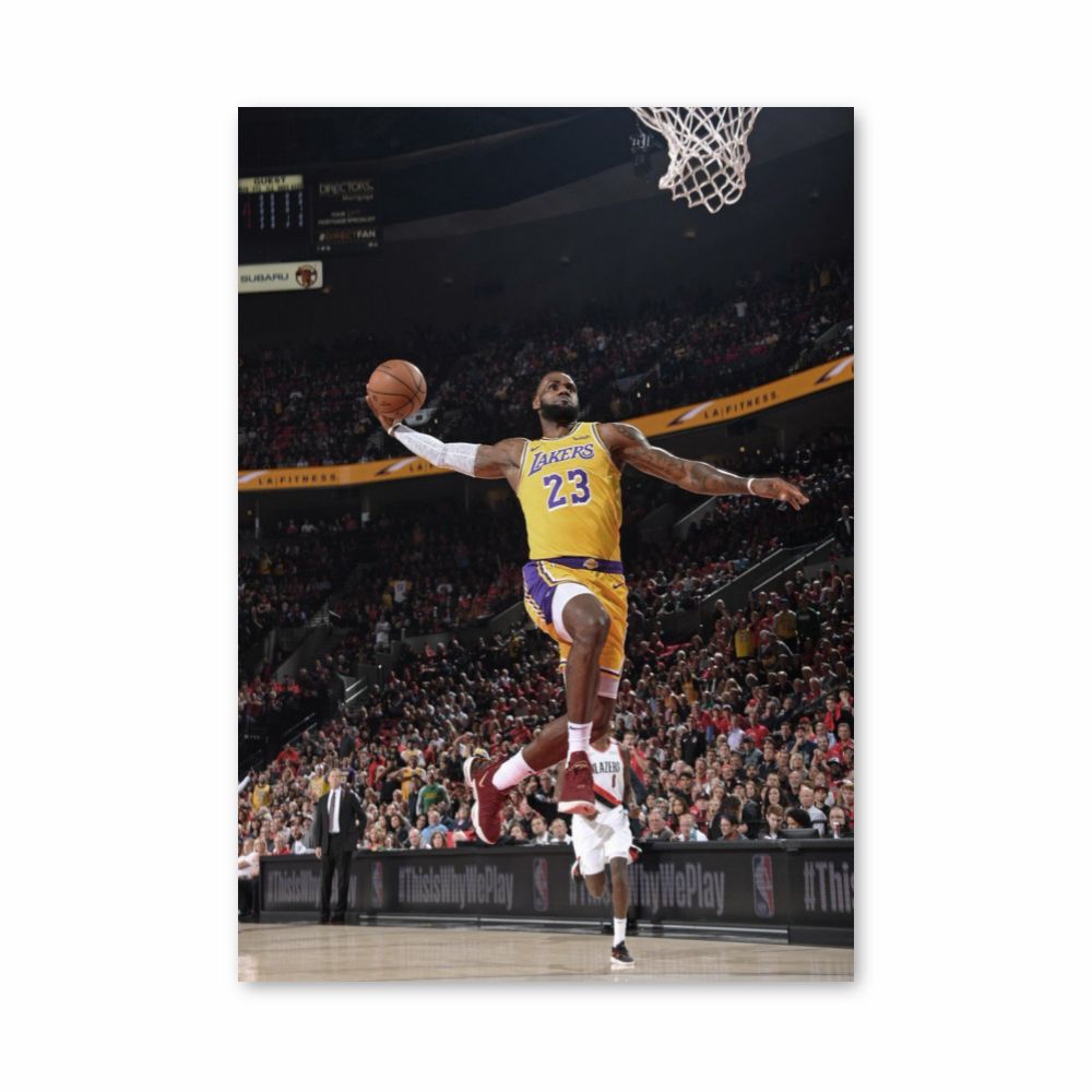 Lebron James Dunk Póster