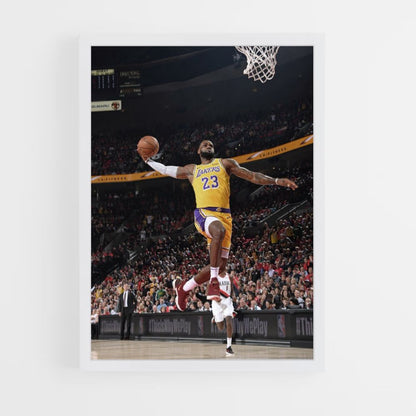 Lebron James Dunk Póster