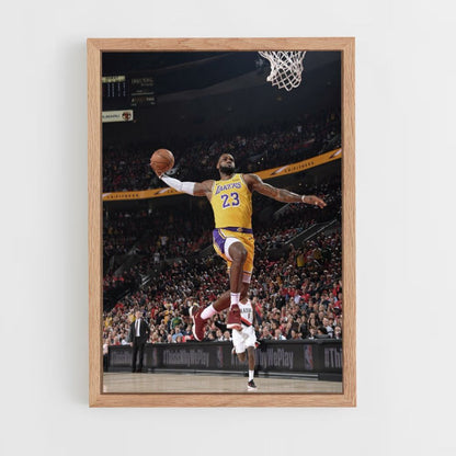 Lebron James Dunk Póster