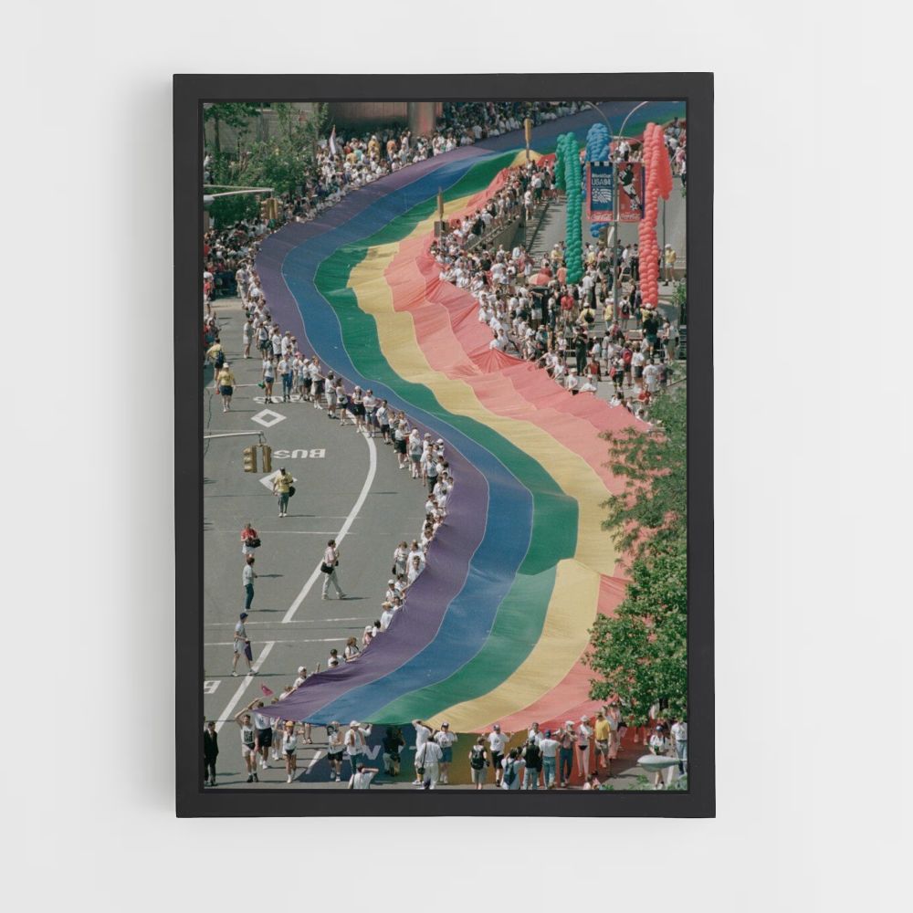 Bandera del arcoiris Póster