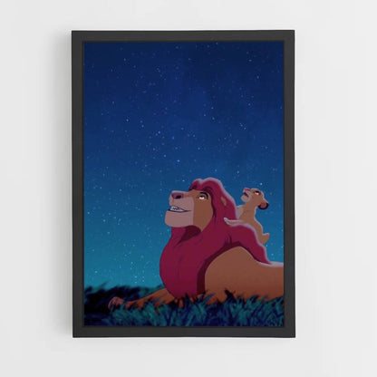 Póster Simba y Kiara