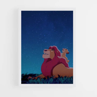 Póster Simba y Kiara