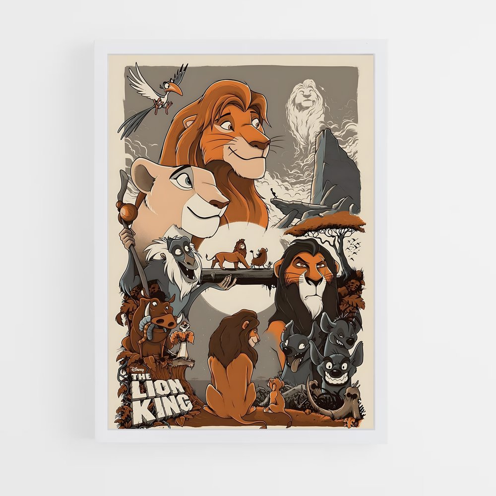 lion-king-6 cadre Blanc