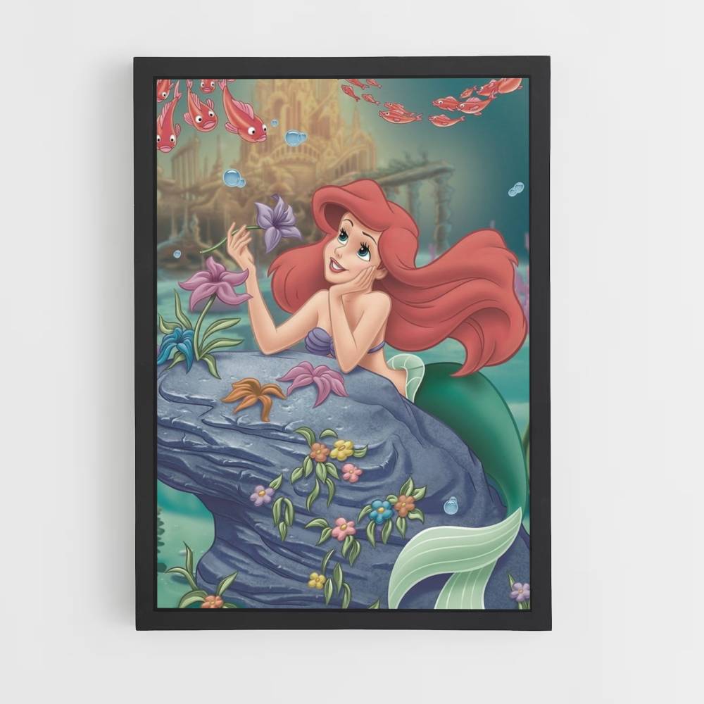 Ariel pelo rojo Póster