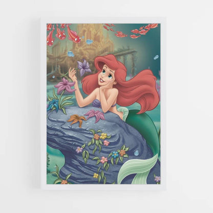 Ariel pelo rojo Póster