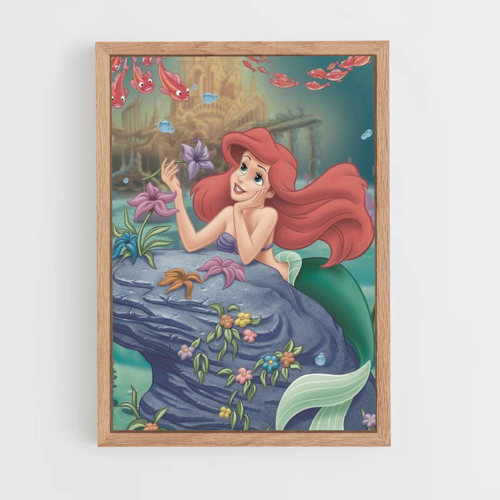 Ariel pelo rojo Póster