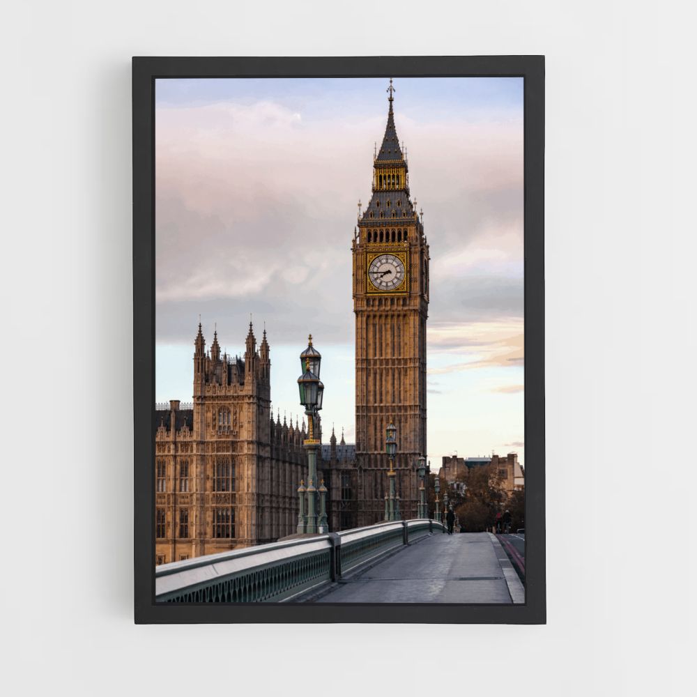 Póster Reloj Londres