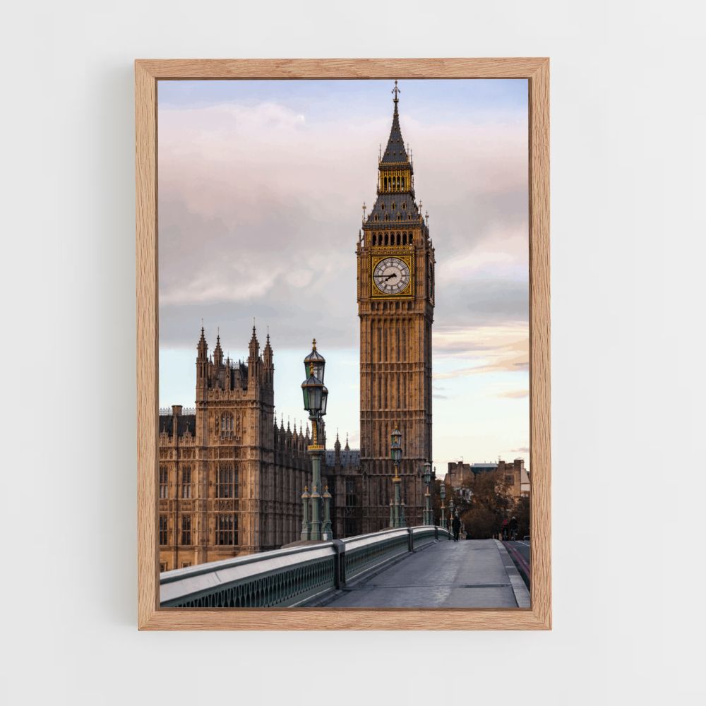 Póster Reloj Londres