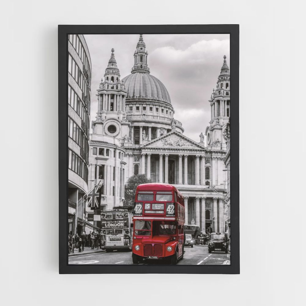 Póster Autobús rojo de Londres