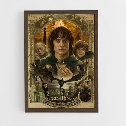lord-of-the-ring-11 cadre Bois foncé