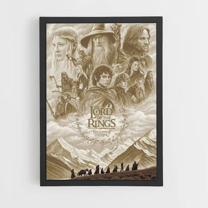 Póster LOTR Beige