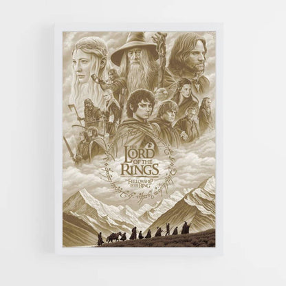 Póster LOTR Beige