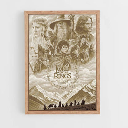 Póster LOTR Beige