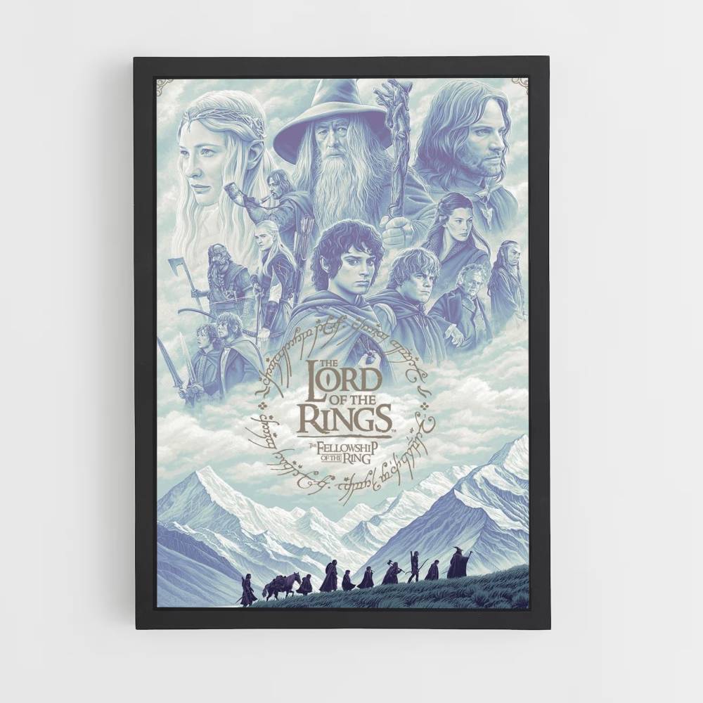 Póster LOTR Azul