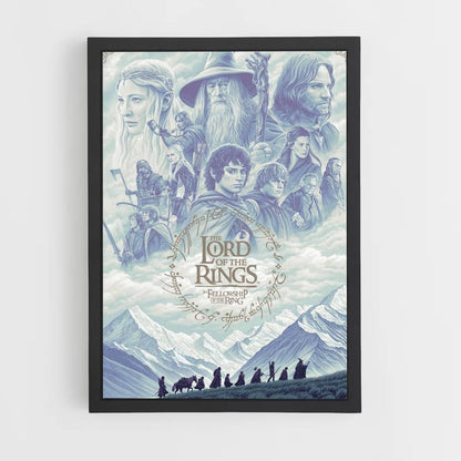 Póster LOTR Azul