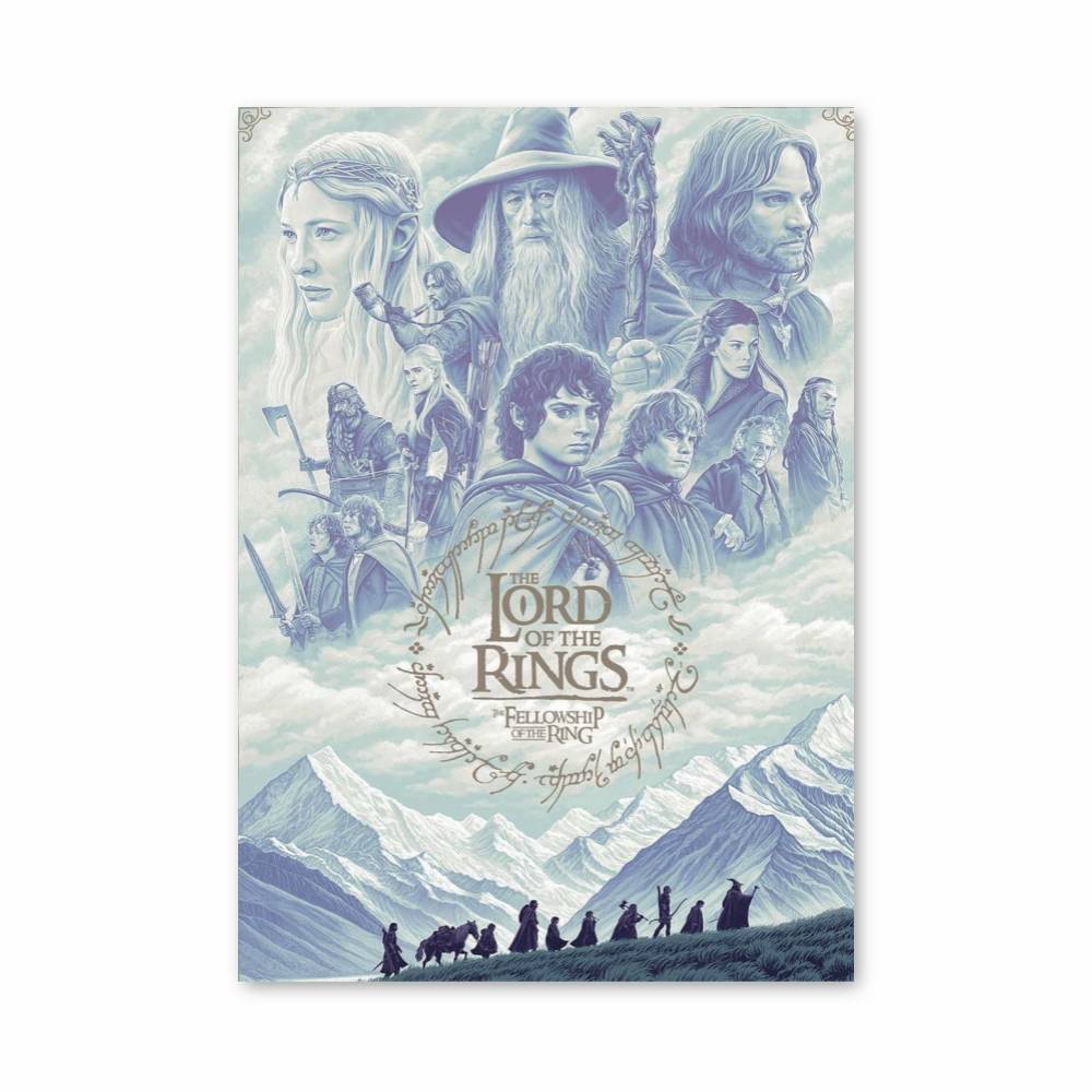 Poster LOTR Bleu